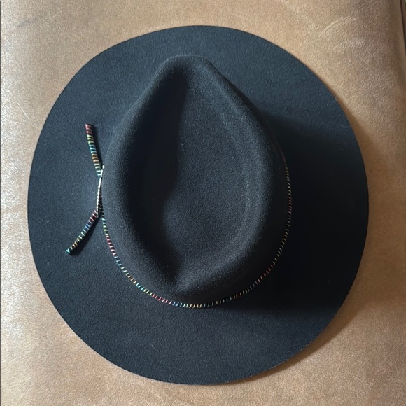 Free People Vaughn & Co Felt Wool Faith Feather Hat, Black - Picture 4 of 7